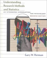 Cover of: Understanding research methods and statistics: an integrated introduction for psychology