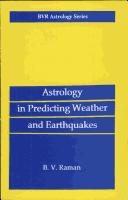 Cover of: Astrology in forecasting weather and earthquakes