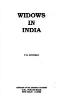 Cover of: Widows in India