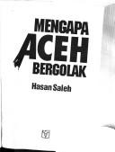 Mengapa Aceh bergolak by Hasan Saleh