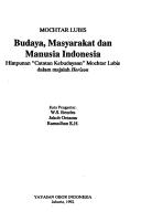 Cover of: Budaya, masyarakat, dan manusia Indonesia by Mochtar Lubis