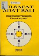 Cover of: Filsafat adat Bali