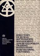 Cover of: Directory of human settlements management and development training institutions in developing countries.