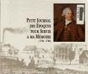 Cover of: Petit journal des époques pour servir à ma mémoire (1784-1786)