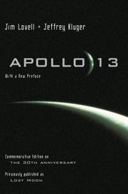 Cover of: Apollo 13 by Jeffrey Kluger, James Lovell