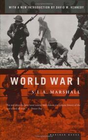 Cover of: World War I by S. L. A. Marshall