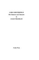 Cover of: Lord Chesterfield by Colin Franklin