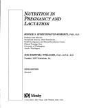 Cover of: Nutrition in pregnancy and lactation