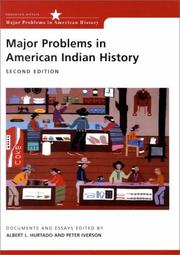Cover of: Major problems in American Indian history: documents and essays
