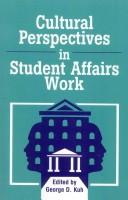 Cover of: Cultural perspectives in student affairs work