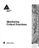 Cover of: Monitoring critical functions. by 