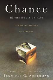 Cover of: Chance in the House of Fate by Jennifer Ackerman