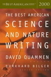 Cover of: The Best American Science and Nature Writing 2000 (The Best American Series) by 