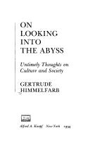 Cover of: On looking into the Abyss by Gertrude Himmelfarb