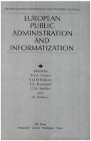 Cover of: European public administration and informatization by P. Frissen