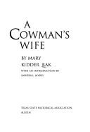 Cover of: A cowman's wife