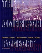 Cover of: The American Pageant by Bailey, Thomas, David Kennedy