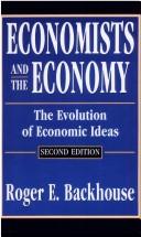 Cover of: Economists and the economy: the evolution of economic ideas