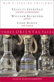 Cover of: Three Oriental Tales by Frances Sheridan, William Beckford, Lord Byron