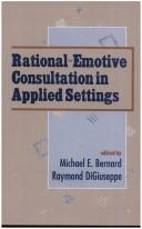 Cover of: Rational-emotive consultation in applied settings