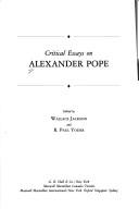 Cover of: Critical essays on Alexander Pope