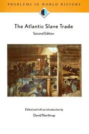 Cover of: The Atlantic Slave Trade (Problems in World History)