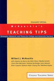 Cover of: McKeachie's Teaching Tips: Strategies, Research, and Theory for College and University Teachers