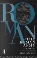 Cover of: The Roman army, 31 BC-AD 337 by J. B. Campbell