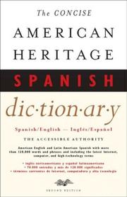 Cover of: The Concise American Heritage Spanish Dictionary: Spanish/English - Ingles/Espanol