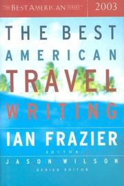 Cover of: The Best American Travel Writing 2003 (The Best American Series (TM)) by 