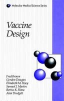 Cover of: Vaccine design