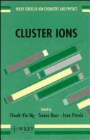 Cover of: Cluster ions