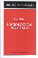 Cover of: Sociological writings