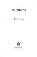Cover of: Macmillan by Turner, John
