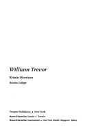 Cover of: William Trevor by Kristin Morrison