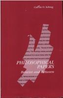 Cover of: Philosophical papers: betwixt and between