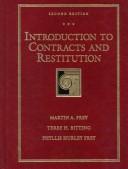 Cover of: Introduction to contracts and restitution: Martin A. Frey, Terry H. Bitting, Phyllis Hurley Frey.