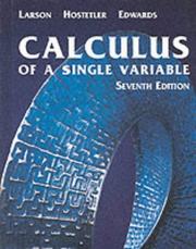 Calculus of a single variable by Ron Larson