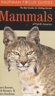 Cover of: Mammals of North America (Kaufman Focus Guides)