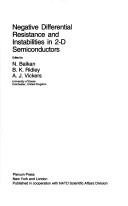 Cover of: Negative differential resistance and instabilities in 2-D semiconductors by edited by N. Balkan, B.K. Ridley, [and] A.J. Vickers.