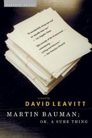 Cover of: Martin Bauman by David Leavitt