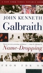 Cover of: Name-Dropping by John Kenneth Galbraith