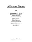 Cover of: Alzheimer disease by editors, Robert D. Terry, Robert Katzman, Katherine L. Bick.