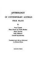 Cover of: Anthology of contemporary Austrian folk plays