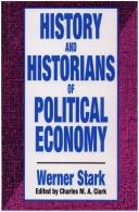 Cover of: History and historians of politicaleconomy