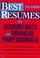 Cover of: Best resumes for accountants and financial professionals