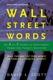 Cover of: Wall Street Words by David L. Scott, David Logan Scott