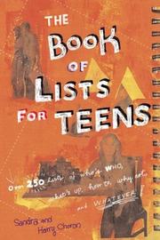 Cover of: The book of lists for teens by Sandra Choron