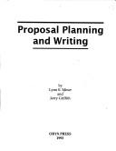 Cover of: Proposal planning and writing