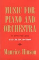 Cover of: Music for piano and orchestra by Maurice Hinson